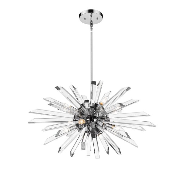 Z-Lite Burst 8-Light Chrome Sputnik Chandelier