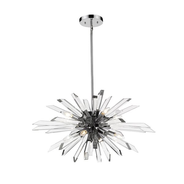 Z-Lite Burst 8-Light Chrome Sputnik Chandelier