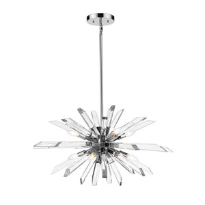 Z-Lite Burst 8-Light Chrome Sputnik Chandelier