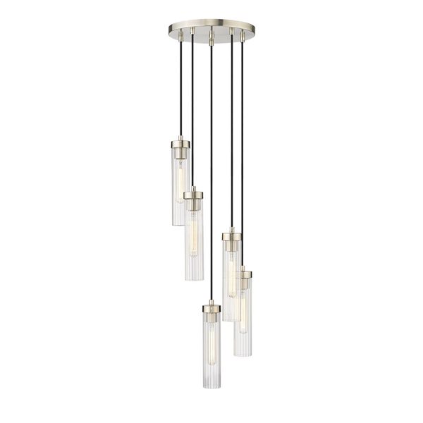 Z-Lite Beau 5-Light Brushed Nickel Linear Chandelier