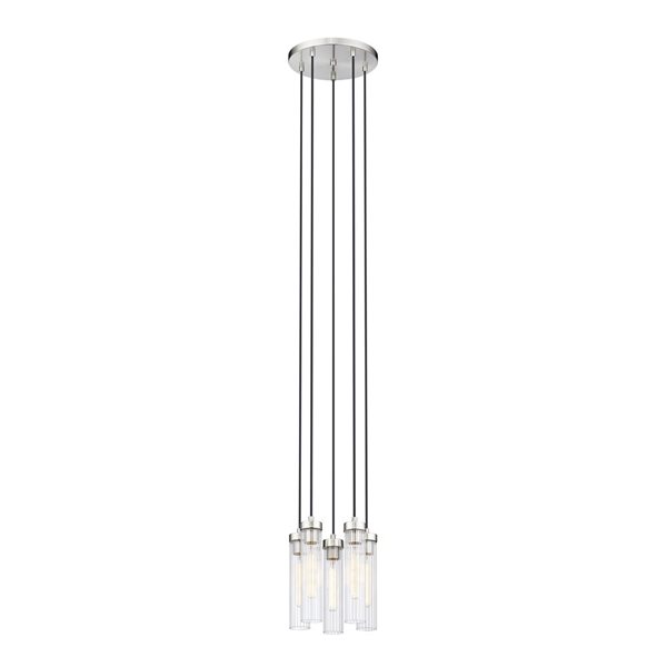 Z-Lite Beau 5-Light Brushed Nickel Linear Chandelier