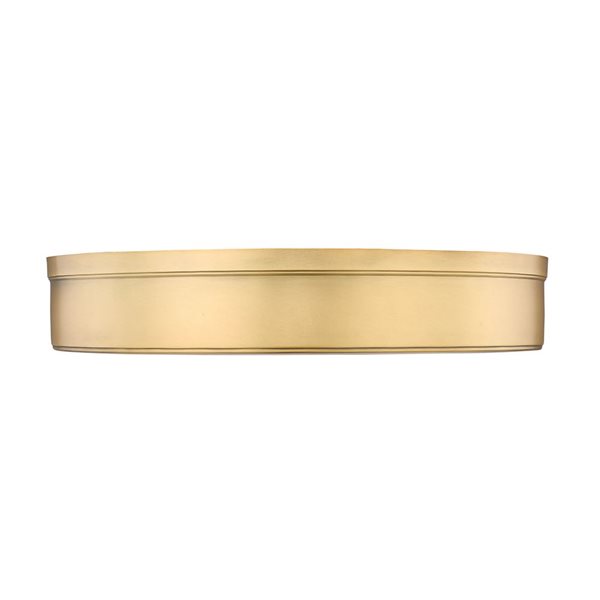 Z-Lite Anders 22-in 3-Light Rubbed Brass Flush Mount