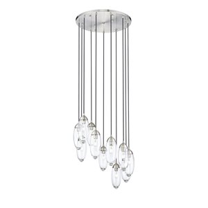 Z-Lite Arden 11-Light Brushed Nickel Linear Chandelier