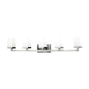 Z-Lite Tidal 40-in 5-Light Brushed Nickel Vanity Light