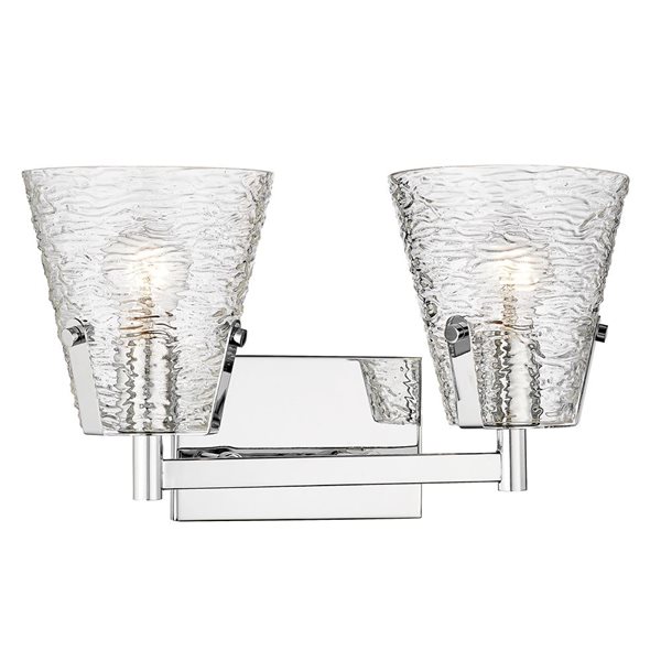 Z-Lite Analia 16.5-in 2-Light Chrome Vanity Light