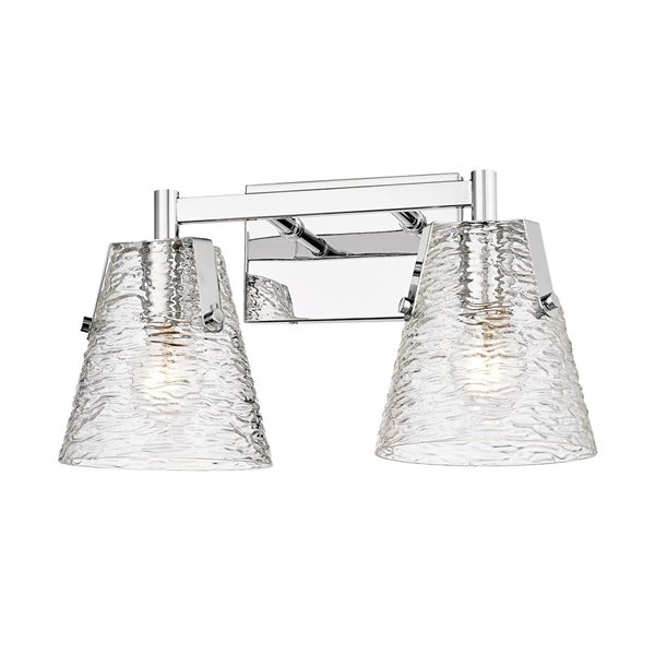 Z-Lite Analia 16.5-in 2-Light Chrome Vanity Light