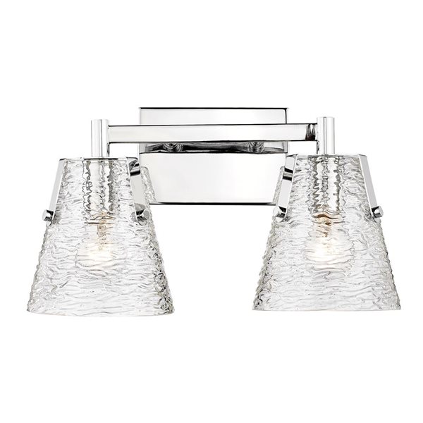 Z-Lite Analia 16.5-in 2-Light Chrome Vanity Light