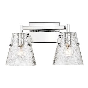 Z-Lite Analia 16.5-in 2-Light Chrome Vanity Light