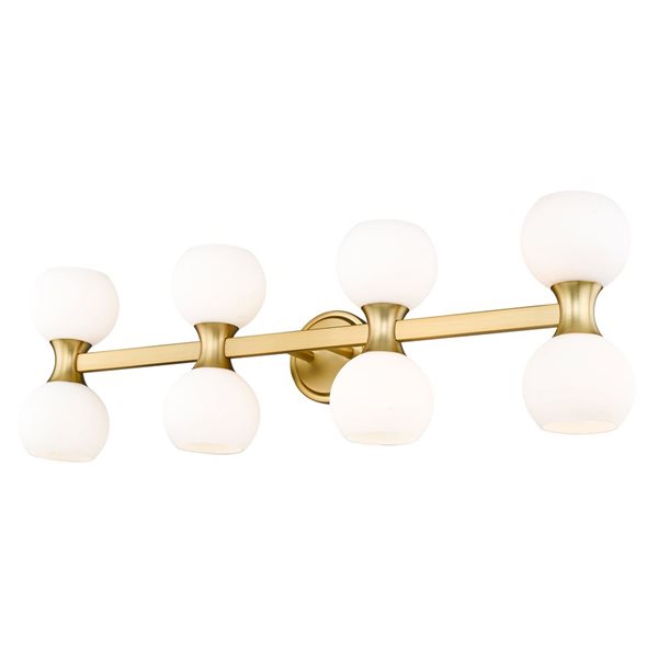 Z-Lite Artemis 35-in 8-Light Modern Gold Vanity Light