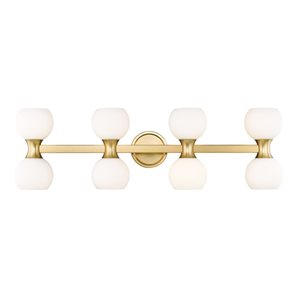 Z-Lite Artemis 35-in 8-Light Modern Gold Vanity Light