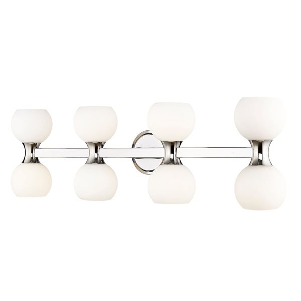 Z-Lite Artemis 35-in 8-Light Chrome Vanity Light