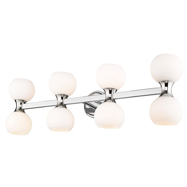 Z-Lite Artemis 35-in 8-Light Chrome Vanity Light