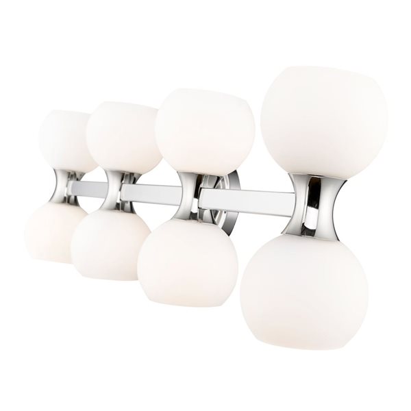 Z-Lite Artemis 35-in 8-Light Chrome Vanity Light