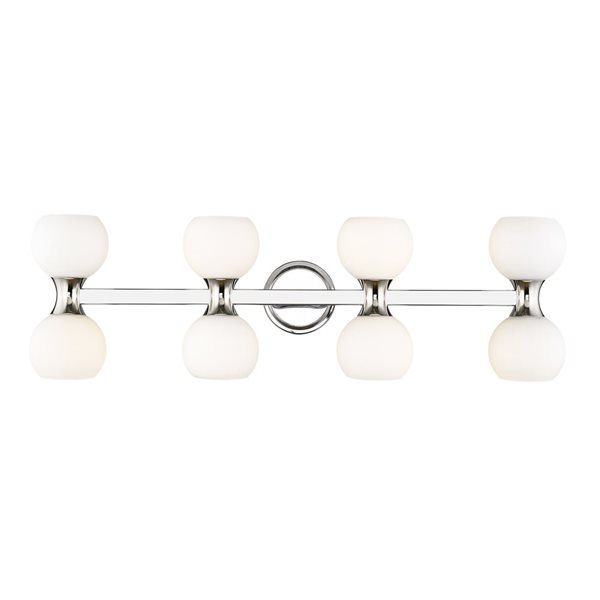 Z-Lite Artemis 35-in 8-Light Chrome Vanity Light