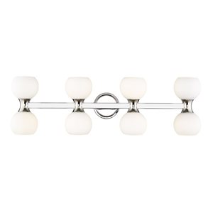 Z-Lite Artemis 35-in 8-Light Chrome Vanity Light