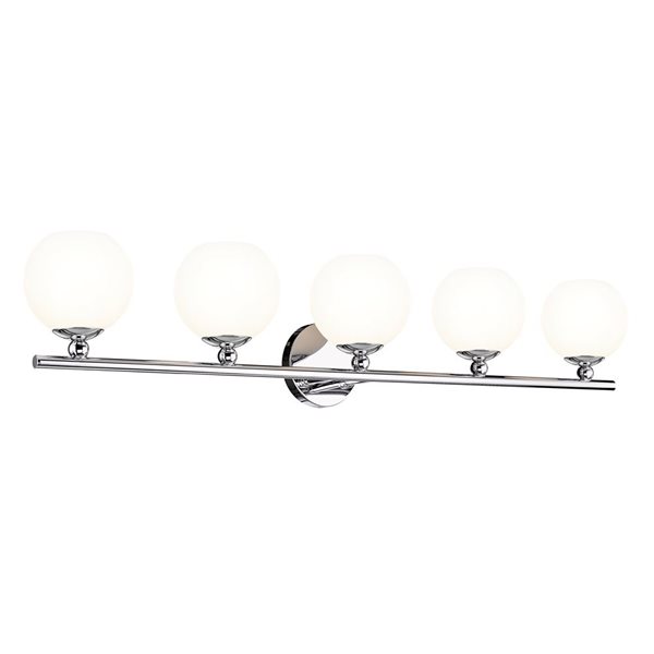 Z-Lite Neoma 38.25-in 5-Light Chrome Vanity Light