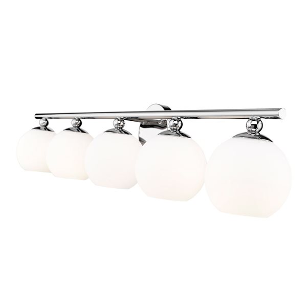 Z-Lite Neoma 38.25-in 5-Light Chrome Vanity Light