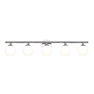 Z-Lite Neoma 38.25-in 5-Light Chrome Vanity Light