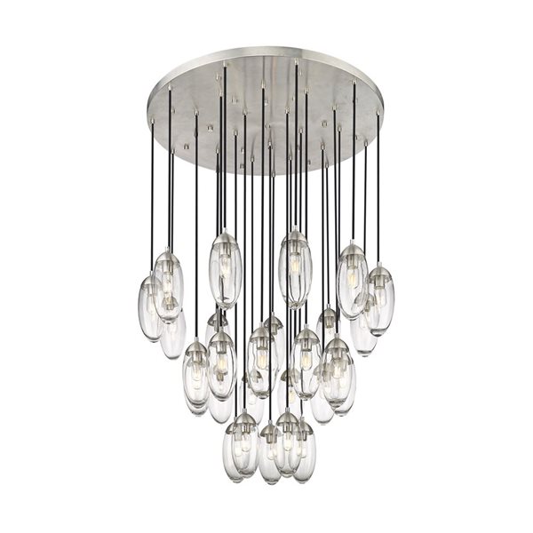 Z-Lite Arden 27-Light Brushed Nickel Linear Chandelier