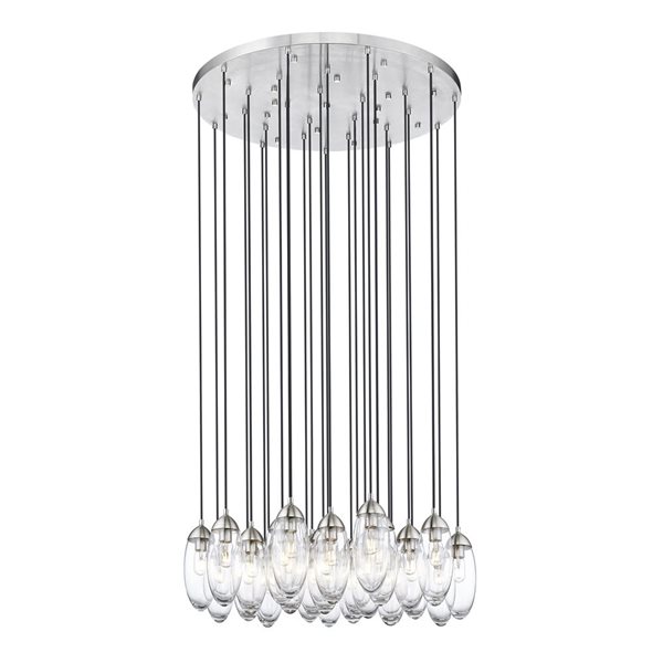 Z-Lite Arden 27-Light Brushed Nickel Linear Chandelier