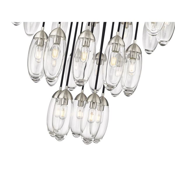 Z-Lite Arden 27-Light Brushed Nickel Linear Chandelier