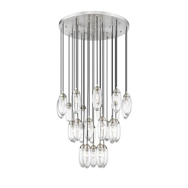 Z-Lite Arden 27-Light Brushed Nickel Linear Chandelier