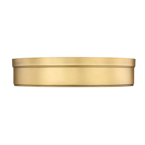 Z-Lite Anders 15-in 1-Light Rubbed Brass Flush Mount