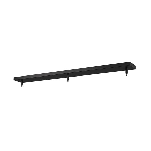Z-Lite Multi Point Canopy 3 Light Ceiling Plate - Matte Black