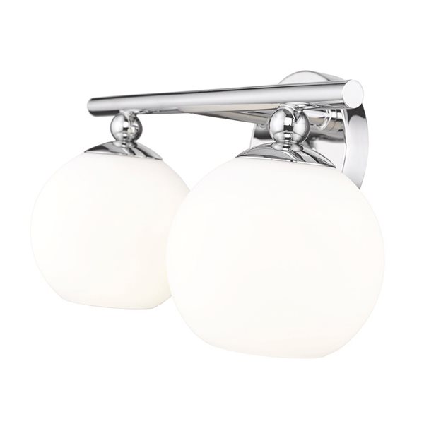 Z-Lite Neoma 13.5-in 2-Light Chrome Vanity Light