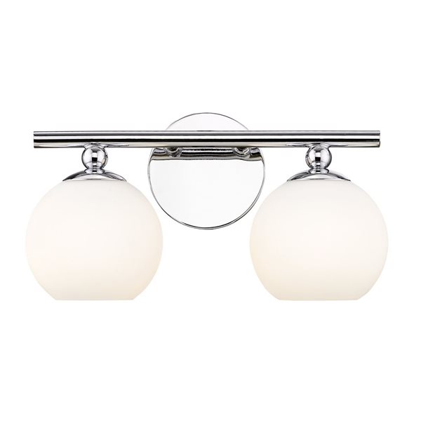 Z-Lite Neoma 13.5-in 2-Light Chrome Vanity Light