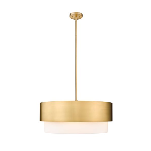 Z-Lite Counterpoint 5-Light Modern Gold Shaded Chandelier