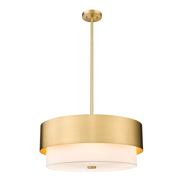 Z-Lite Counterpoint 5-Light Modern Gold Shaded Chandelier