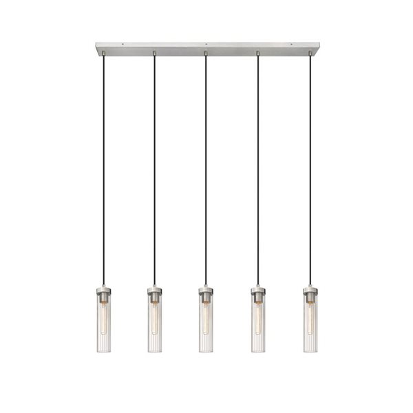 Z-Lite Beau 5-Light Brushed Nickel Linear Chandelier