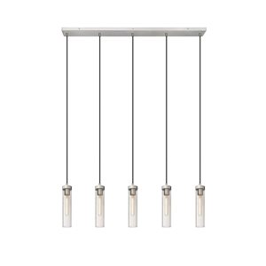 Z-Lite Beau 5-Light Brushed Nickel Linear Chandelier