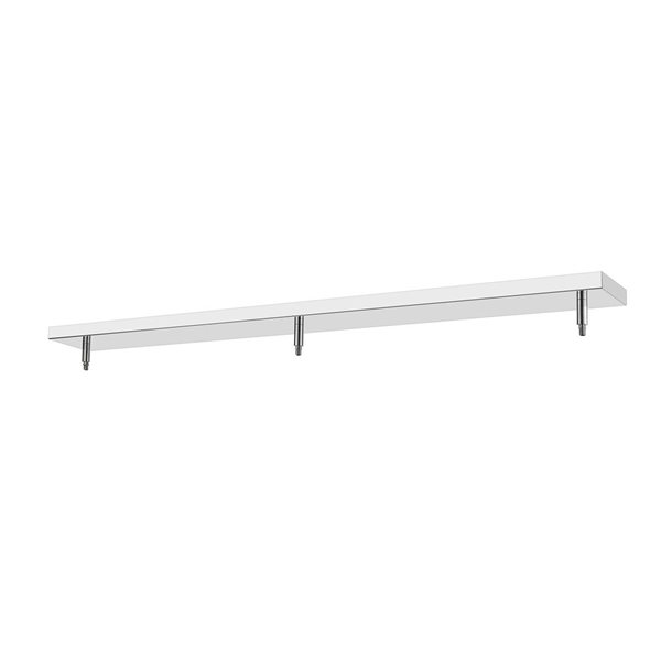Z-Lite Multi Point Canopy 3 Light Ceiling Plate - Chrome