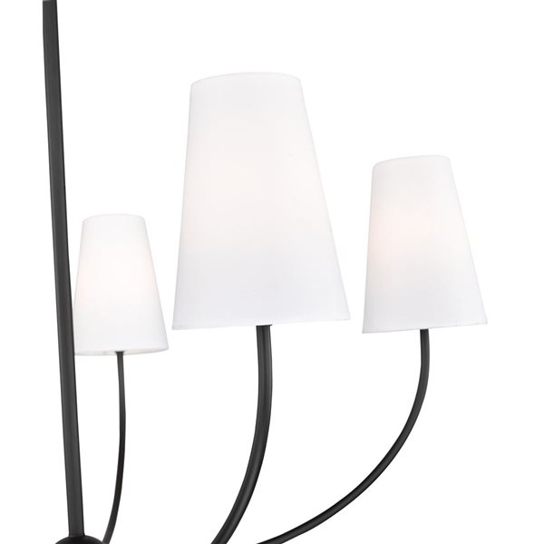 Z-Lite Shannon 5-Light Matte Black Shaded Chandelier