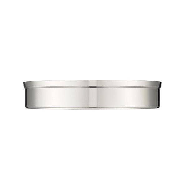 Z-Lite Anders 22-in 3-Light Polished Nickel Flush Mount