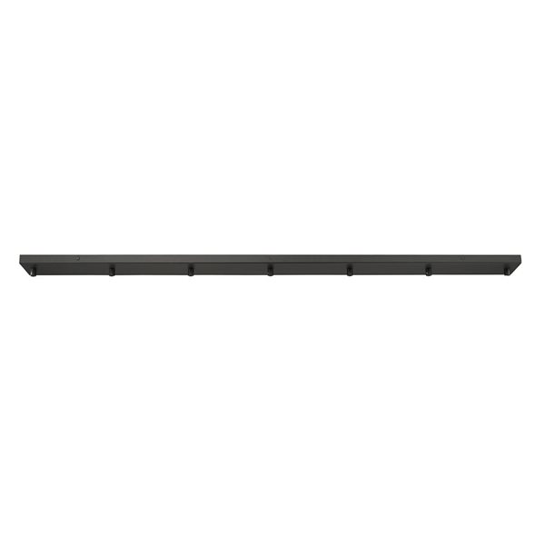 Z-Lite Multi Point Canopy 7 Light Ceiling Plate - Black