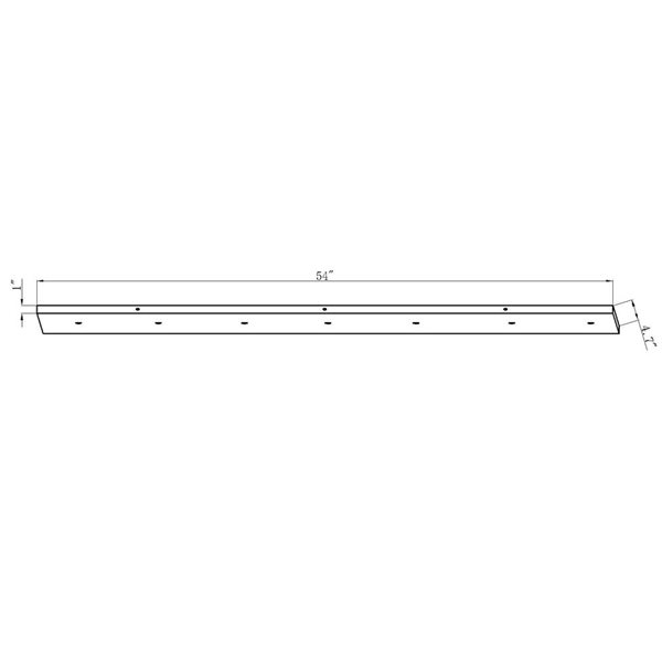 Z-Lite Multi Point Canopy 7 Light Ceiling Plate - Black