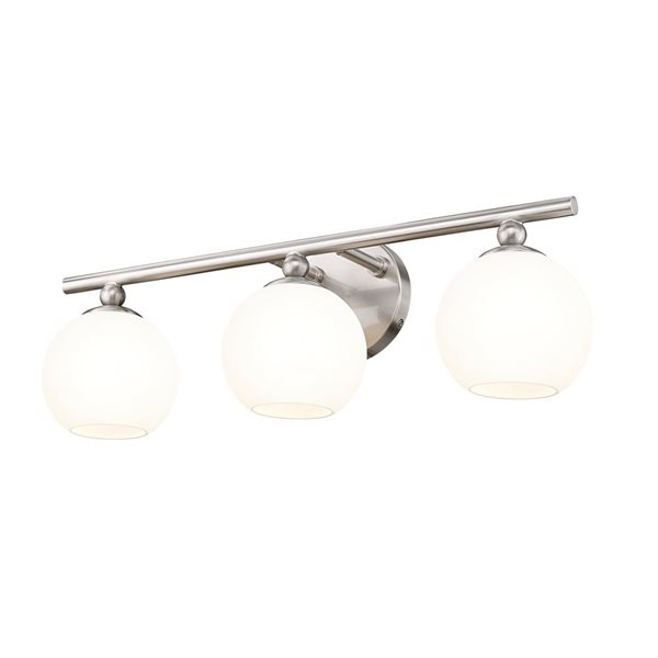 Z-Lite Neoma 21.75-in 3-Light Brushed Nickel Vanity Light