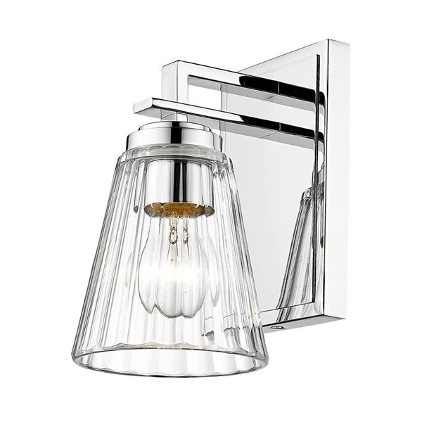 Z-Lite Lyna Chrome 1-Light Wall Sconce