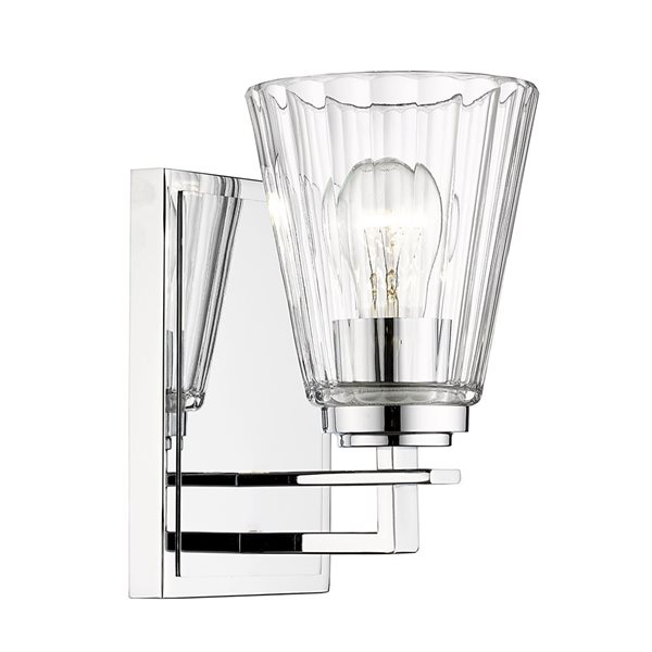 Z-Lite Lyna Chrome 1-Light Wall Sconce