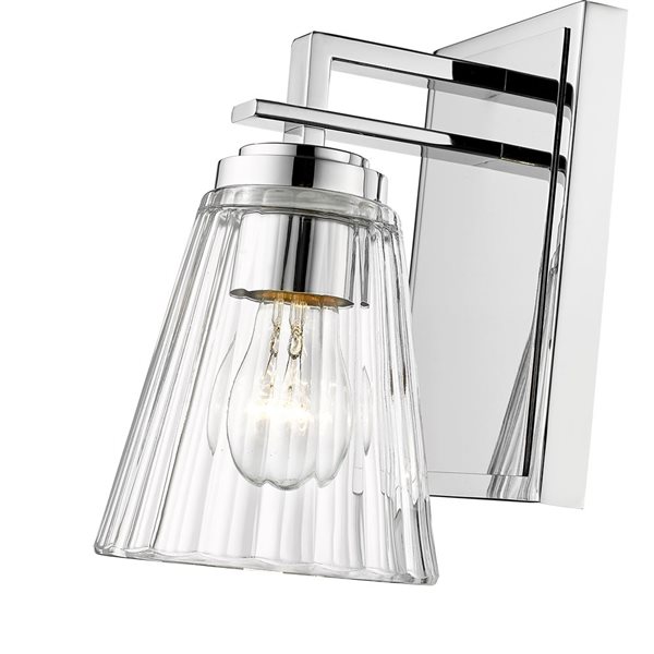 Z-Lite Lyna Chrome 1-Light Wall Sconce