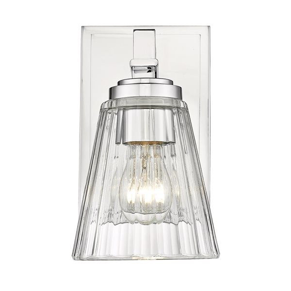 Z-Lite Lyna Chrome 1-Light Wall Sconce