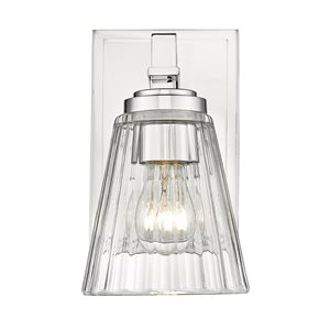 Z-Lite Lyna Chrome 1-Light Wall Sconce