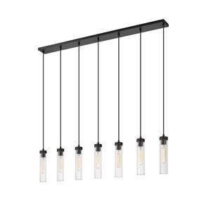 Z-Lite Beau 7-Light Straight Black Chandelier