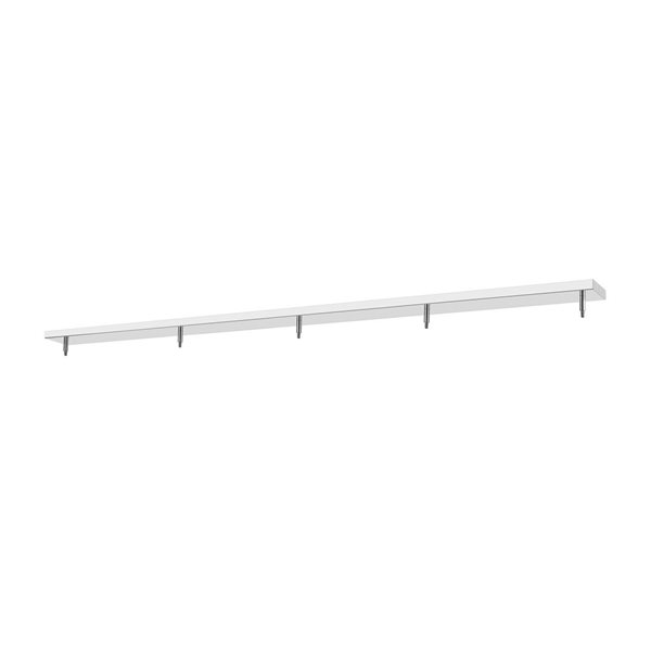 Z-Lite Multi Point Canopy 5-Light Ceiling Plate - Chrome