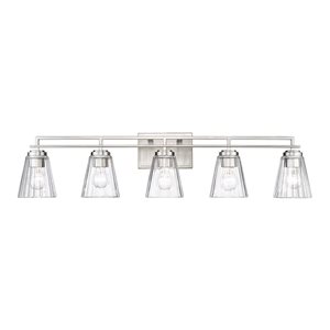 Z-Lite Lyna 5-Light Vanity - Brushed Nickel