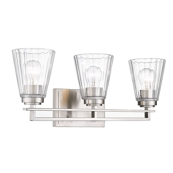 Z-Lite Lyna 3-Light Vanity - Brushed Nickel