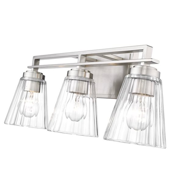 Z-Lite Lyna 3-Light Vanity - Brushed Nickel